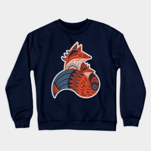 Fox with Pup Crewneck Sweatshirt